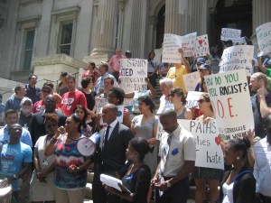 Demonstration against racist principal 2