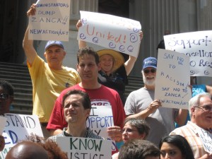 Demonstration against racist principal
